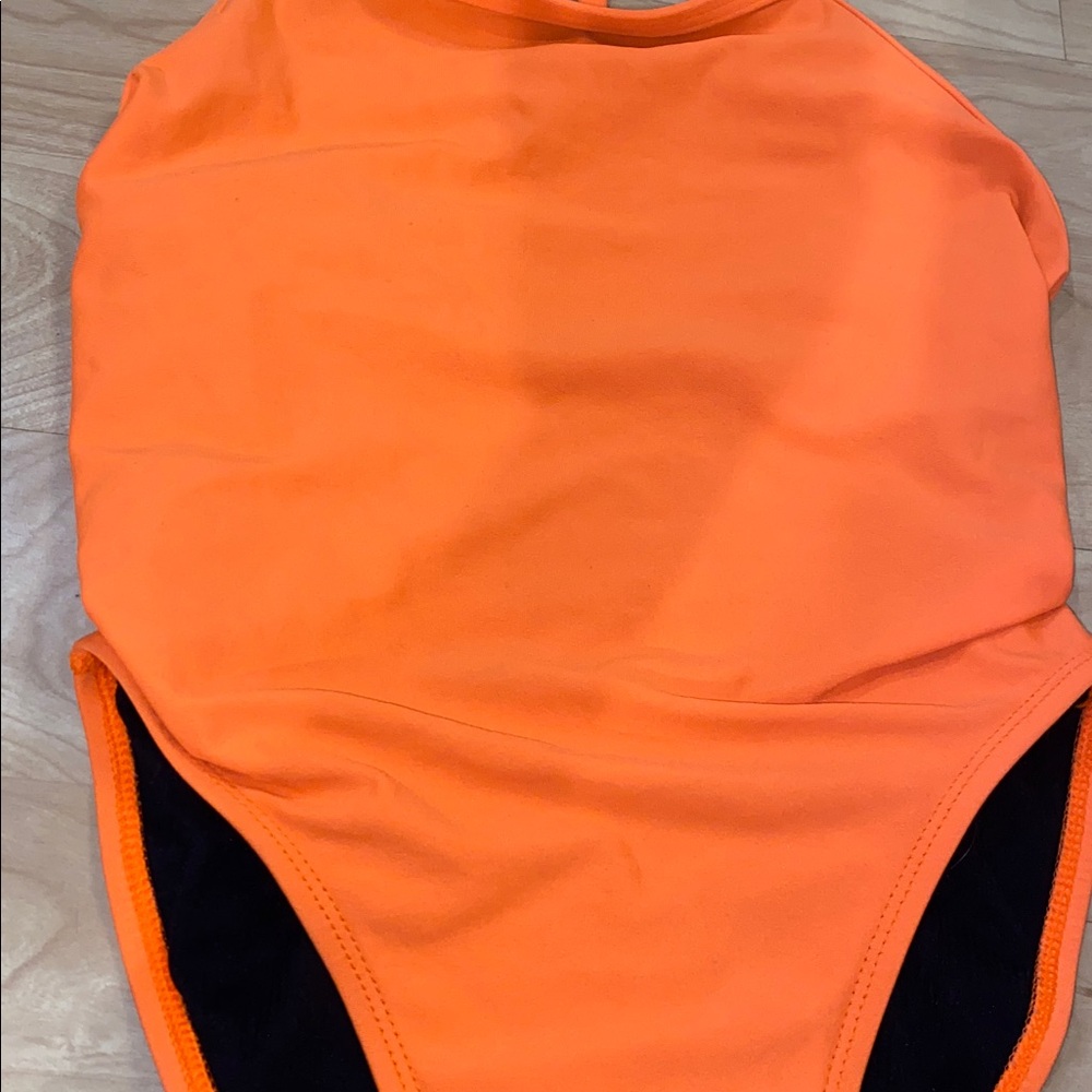 Jolyn Clothing Bright Orange swimsuit - Picture 2 of 5